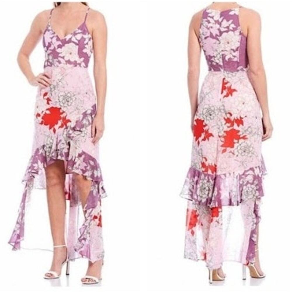 Badgley Mischka- NWT- Hi low Dress- size 2